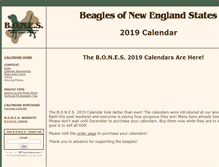 Tablet Screenshot of calendar.bonesbeagles.org